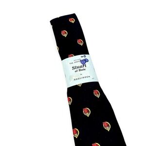 Stuart Bute Rodlinoch Neck Tie Mens Blue Polyester Made in Scotland‎